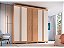 Roupeiro 06 Portas Eros 100% MDF - 3450M - Cedro/Branco - Moveis Castro - Imagem 1