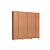 Roupeiro 06 Portas Eros 100% MDF - 3450M - Cedro - Moveis Castro - Imagem 3