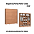 Roupeiro 02 Portas de Correr Pontal 100% MDF - 0920M - Cedro - Moveis Castro - Imagem 3