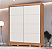 Roupeiro 02 Portas de Correr Pontal 100% MDF - 0920M - Cedro/Branco - Moveis Castro - Imagem 1