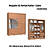 Roupeiro 02 Portas de Correr Pontal 100% MDF c/ Espelho P - 0920M - Cedro - Moveis Castro - Imagem 2