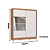 Roupeiro 02 Portas de Correr Pontal 100% MDF c/ Espelho P - 0920M - Cedro/Branco - Moveis Castro - Imagem 8
