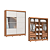 Roupeiro 02 Portas de Correr Pontal 100% MDF c/ Espelho P - 0920M - Cedro/Branco - Moveis Castro - Imagem 4