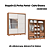 Roupeiro 02 Portas de Correr Pontal 100% MDF c/ Espelho P - 0920M - Cedro/Branco - Moveis Castro - Imagem 2