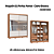 Roupeiro 02 Portas de Correr Pontal 100% MDF c/ Espelho G - 0920M - Cedro/Branco - Moveis Castro - Imagem 2