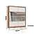 Roupeiro 02 Portas de Correr Pontal 100% MDF c/ Espelho G - 0920M - Cedro/Branco - Moveis Castro - Imagem 8