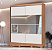 Roupeiro 02 Portas de Correr Pontal 100% MDF c/ Espelho G - 0920M - Cedro/Branco - Moveis Castro - Imagem 1