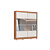 Roupeiro 02 Portas de Correr Pontal 100% MDF c/ Espelho G - 0920M - Cedro/Branco - Moveis Castro - Imagem 5