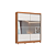 Roupeiro 02 Portas de Correr Pontal 100% MDF com Espelho - 0920M - Cedro/Branco - Moveis Castro - Imagem 3