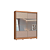 Roupeiro 02 Portas de Correr Pontal 100% MDF c/ Espelho G - 0920M - Cedro/Duna - Moveis Castro - Imagem 5
