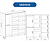 Roupeiro 06 Portas Safira 100% MDF - 3420M - Branco - Moveis Castro - Imagem 6