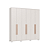 Roupeiro 06 Portas Safira 100% MDF - 3420M - Branco - Moveis Castro - Imagem 4