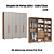 Roupeiro 06 Portas Safira 100% MDF - 3420M - Cedro/Cinza - Moveis Castro - Imagem 1