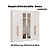 Roupeiro 06 Portas Safira 100% MDF com Espelho - 3420M - Branco - Moveis Castro - Imagem 2