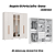 Roupeiro 06 Portas Safira 100% MDF com Espelho - 3420M - Branco - Moveis Castro - Imagem 1