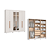 Roupeiro 06 Portas Safira 100% MDF com Espelho - 3420M - Branco - Moveis Castro - Imagem 1