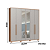 Roupeiro 06 Portas Safira 100% MDF com Espelho - 3420M - Cedro/Cinza - Moveis Castro - Imagem 7