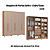 Roupeiro 06 Portas Safira 100% MDF - 3420M - Cedro/Duna - Moveis Castro - Imagem 1