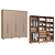 Roupeiro 06 Portas Safira 100% MDF - 3420M - Cedro/Duna - Moveis Castro - Imagem 3