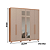 Roupeiro 06 Portas Safira 100% MDF com Espelho - 3420M - Cedro/Duna - Moveis Castro - Imagem 7