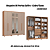 Roupeiro 06 Portas Safira 100% MDF com Espelho - 3420M - Cedro/Duna - Moveis Castro - Imagem 1