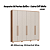 Roupeiro 06 Portas Safira 100% MDF - 3420M - Cedro/Off White - Moveis Castro - Imagem 2