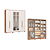 Roupeiro 06 Portas Safira 100% MDF com Espelho - 3420M - Cedro/Branco - Moveis Castro - Imagem 1