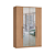 Roupeiro 04 Portas Elegance c/ 02 Portas Espelho - 4240A - Angelin - Moveis Castro - Imagem 5