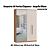 Roupeiro 04 Portas Elegance c/ 02 Portas Espelho - 4240A - Angelin/Blanc - Moveis Castro - Imagem 2