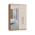 Roupeiro 04 Portas Elegance c/ 02 Portas Espelho - 4240A - Angelin/Blanc - Moveis Castro - Imagem 4