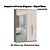 Roupeiro 04 Portas Elegance c/ 02 Portas Espelho - 4240A - Niquel/Blanc - Moveis Castro - Imagem 2