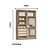 Roupeiro 04 Portas Elegance com Espelhos - 4240A - Niquel/Blanc - Moveis Castro - Imagem 9