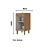 Balcão 01 Porta 40cm - C638-217 - Nature/Areia - Linha Requinte - Móveis Henn - Imagem 5