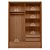 Roupeiro 02 Portas de Correr Democrata - 163743 - Jatoba/Jatoba-Areia Flex - Santos Andira - Imagem 8
