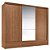 Roupeiro 03 Portas de Correr Democrata - 163643 - Jatoba/Jatoba-Areia Flex - Santos Andira - Imagem 6
