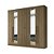 Roupeiro 06 Portas 04 Gavetas Buriti com Espelho - 162344E - Jatoba - Santos Andira - Imagem 2
