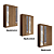 Roupeiro 04 Portas 02 Gavetas Buriti com Espelho - 162444E - Jatoba - Santos Andira - Imagem 7