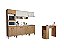 Cozinha Modulada Torino 6 pçs - MB 9004 - Mel / Off White / Petroleo- Movelbento - Imagem 6