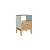 Mesa de Cabeceira 01 Gaveta - MB1041 - Mel / Off White - Movelbento - Imagem 3