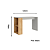 Mesa Escrivaninha 01 Prateleira - MB 1060 - Mel / Off White - Movelbento - Imagem 3