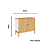 Balcão Buffet 02 Portas - MB 1062 - Mel / Off White - Movelbento - Imagem 3