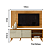 Combo Rack e Painel Cronos - Ref. 713140 - Cumaru / Opala - Madetec - Imagem 3