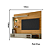 Painel Suspenso Frizz Select - Ref. 280140 - Cumaru / Opala - Madetec - Imagem 3