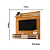 Painel Suspenso Frizz Sublime - Ref. 281139 - Cinamomo / Off White - Madetec - Imagem 3