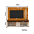 Composição Frizz Rack e Painel 1.8 - Ref. 709139 - Cinamomo / Off White - Madetec - Imagem 3