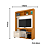 Estante Flavia - Ref. 662139 - Cinamomo / Off White - Madetec - Imagem 3