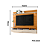 Painel Suspenso Lana 1.8 - Ref. 276139 - Cinamomo / Off White - Madetec - Imagem 3