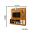 Home Theater Alan - Ref. 641139 - Cinamomo / Off White - Madetec - Imagem 3