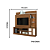 Home Theater Alan - Ref. 641136 - Naturale / Off White - Madetec - Imagem 3
