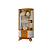 Cristaleira 02 Portas 02 Gavetas Moss - Ref. 311139 - Cinamomo / Off White - Madetec - Imagem 2